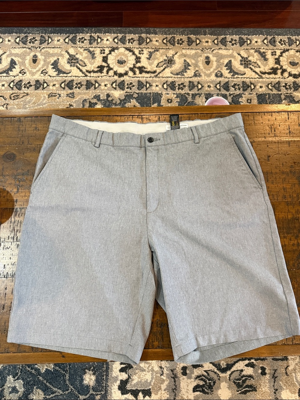 Greg Norman Collection Light Gray Flat Front Shorts